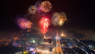 Lào Cai bắn pháo hoa tại 9 điểm mừng Tết Bính Ngọ 2026