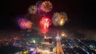 Lào Cai bắn pháo hoa tại 9 điểm mừng Tết Bính Ngọ 2026