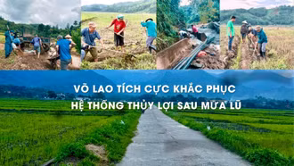 Võ Lao tích cực khắc phục hệ thống thủy lợi sau mưa lũ