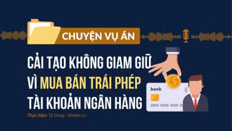 Cải tạo không giam giữ vì mua bán trái phép tài khoản ngân hàng