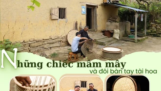 Những chiếc mâm mây và đôi tay tài hoa