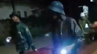 Mưa lũ tại xã Quang Kim
