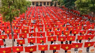 Lào Cai: Các trường học tưng bừng chào mừng Đại hội đại biểu toàn quốc lần thứ XIV của Đảng