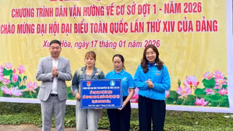 Xã Xuân Hòa tổ chức chương trình dân vận chào mừng Đại hội đại biểu toàn quốc lần thứ XIV của Đảng