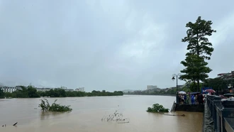 Thông tin mực nước sông Hồng trên địa bàn thành phố Lào Cai