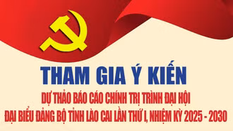 DỰ THẢO BÁO CÁO CHÍNH TRỊ CỦA BCH ĐẢNG BỘ TỈNH LÀO CAI NHIỆM KỲ 2020 - 2025 TRÌNH ĐẠI HỘI ĐẠI BIỂU ĐẢNG BỘ TỈNH NHIỆM KỲ 2025-2030