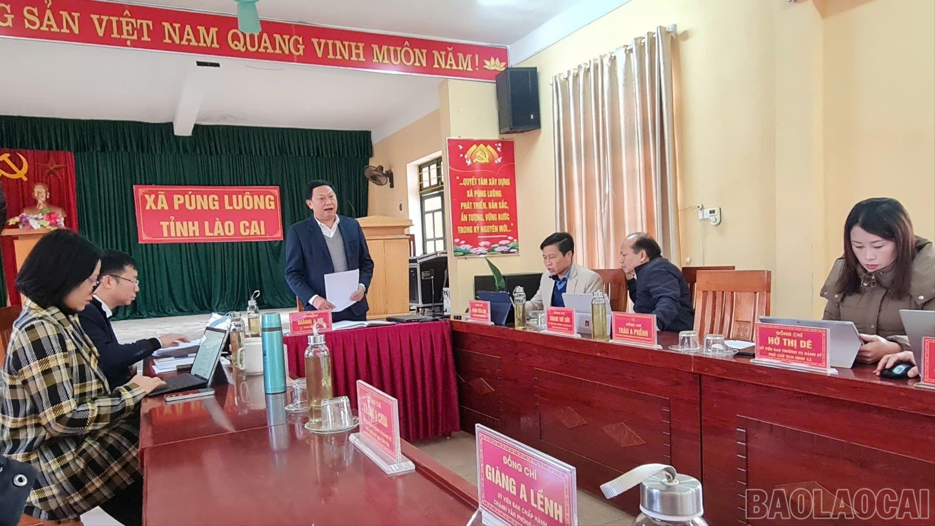 Xã Púng Luông chủ động xây dựng kế hoạch huy động và lồng ghép hiệu quả các nguồn lực để đầu tư, phát triển hạ tầng giao thông.