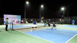 Sôi nổi giải Pickleball tại Bệnh viện Đa khoa tỉnh