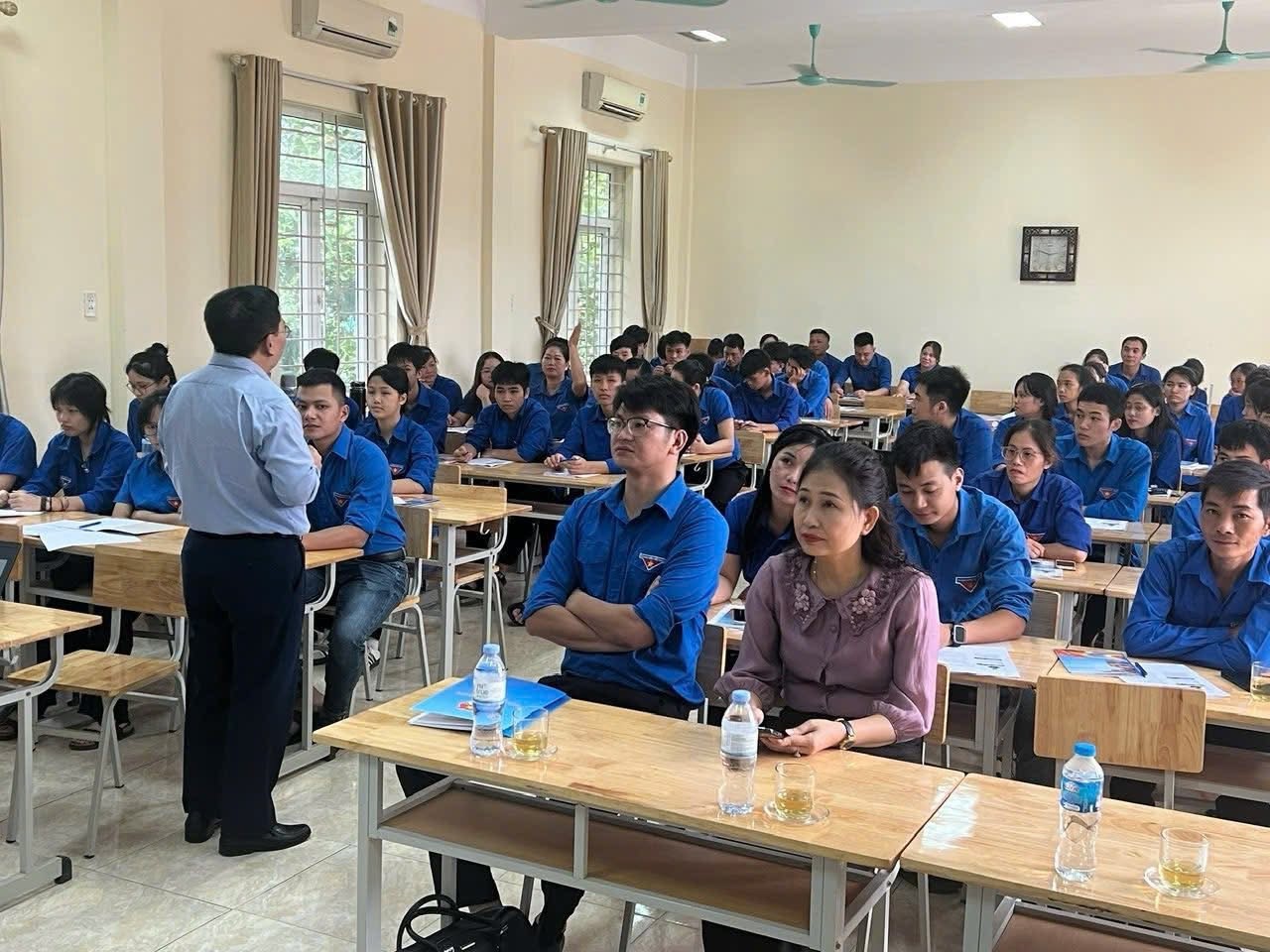 Đoàn viên, thanh niên tham gia lớp tập huấn. (Ảnh: TĐ) img-4610.jpg