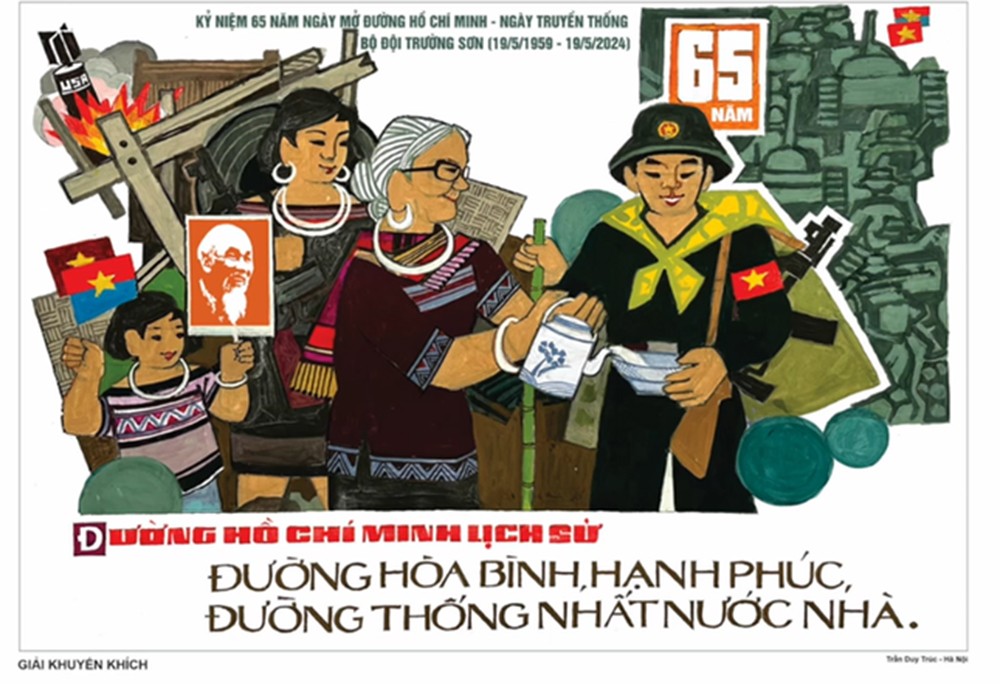 Trao hàng chục giải thưởng cho tranh cổ động 70 năm chiến thắng Điện Biên Phủ ảnh 1