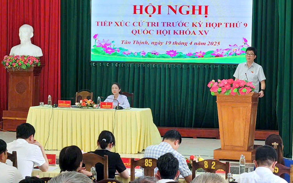 Đoàn đại biểu Quốc hội tỉnh tiếp xúc cử tri ảnh 1 Đoàn đại biểu Quốc hội tỉnh tiếp xúc cử tri ảnh 1