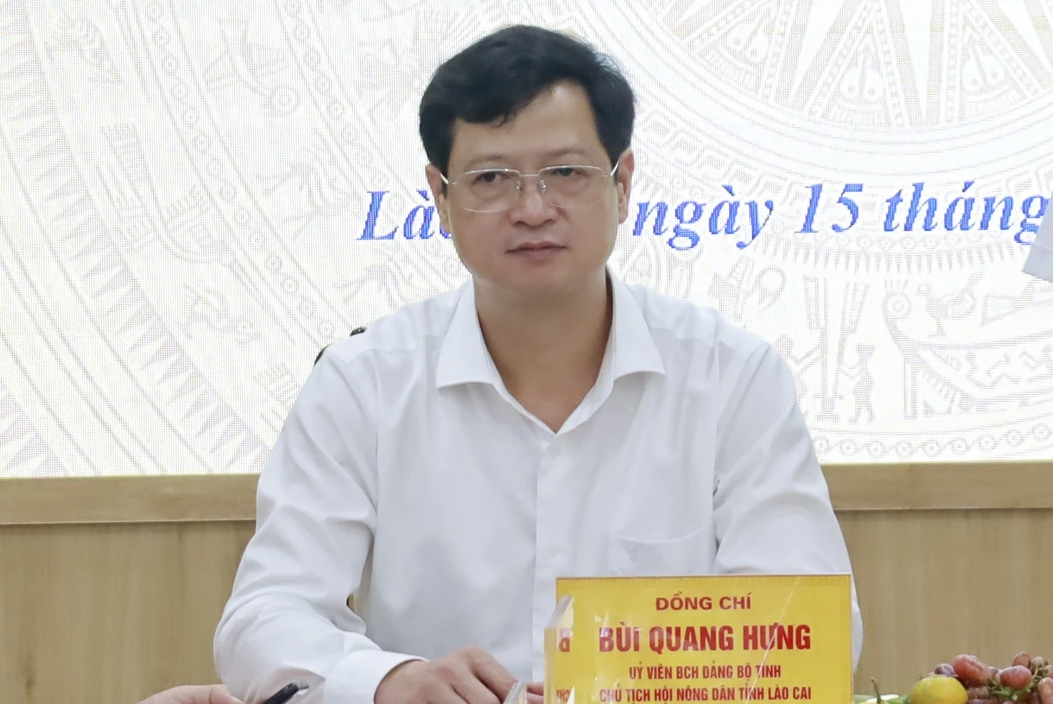 Ông Bùi Quang Hưng, Chủ tịch Hội Nông dân tỉnh Lào Cai.