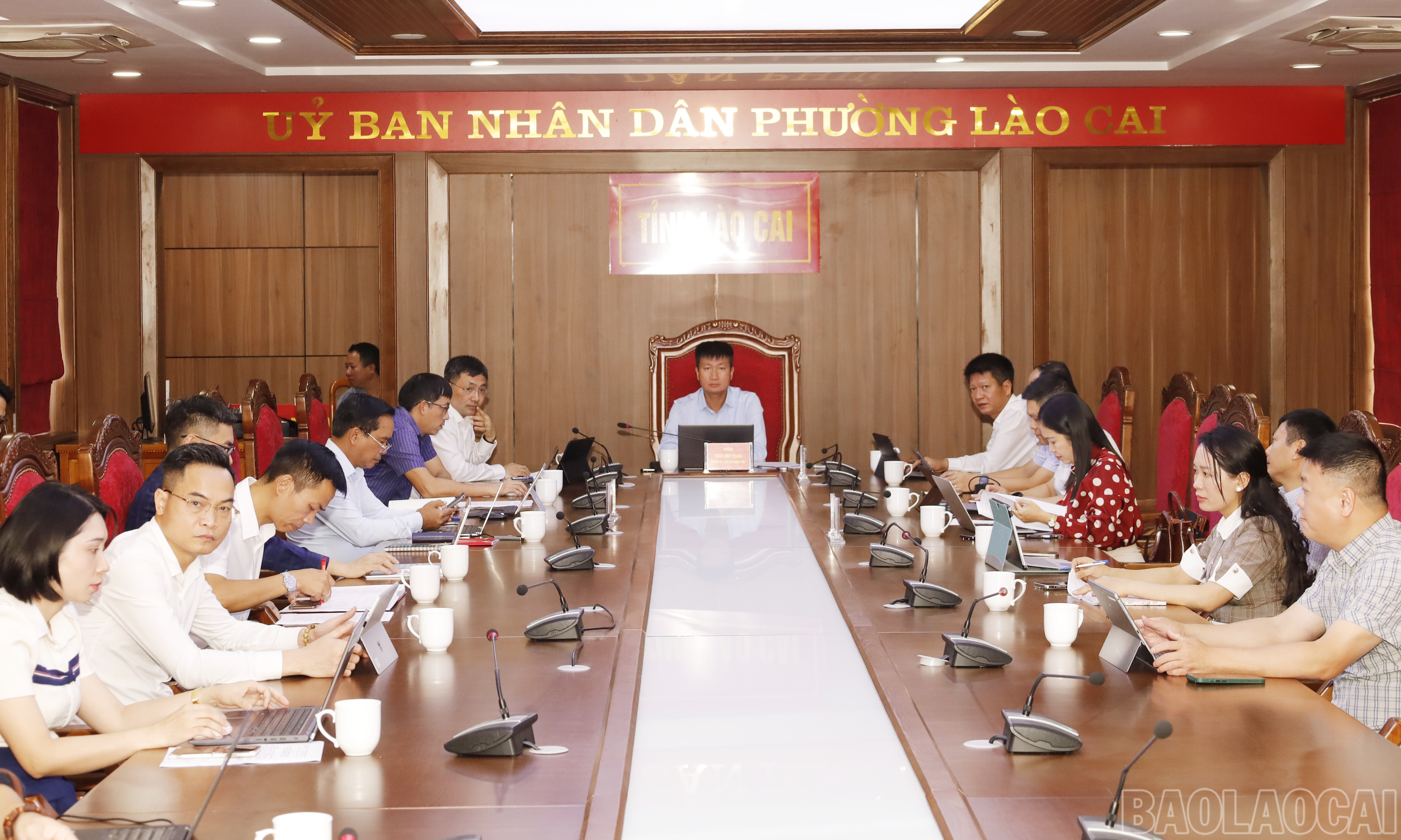 Các đại biểu dự phiên họp tại điểm cầu tỉnh Lào Cai. baolaocai-br_ds2.jpg