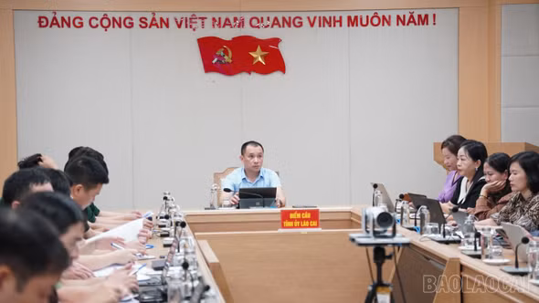 Lào Cai tham gia hội nghị tập huấn trực tuyến phần mềm cơ sở dữ liệu đảng viên 4.0 và Sổ tay đảng viên điện tử