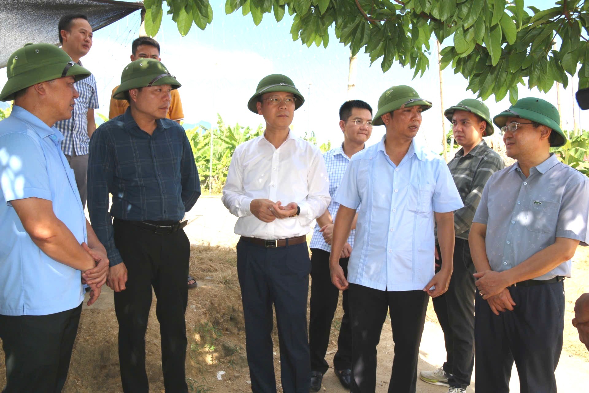 Đoàn công tác kiểm tra thực địa tại xã Châu Quế. anh-2-7710.jpg