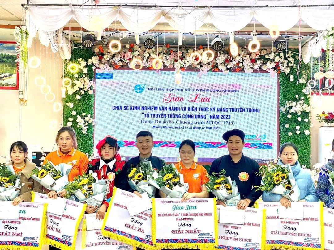 Các hoạt động truyền thông về Dự án 8 mang lại những thay đổi tích cực để phụ nữ Bản Lầu thêm tự tin khẳng định chính mình. baolaocai-tr_truyen-thong.jpg