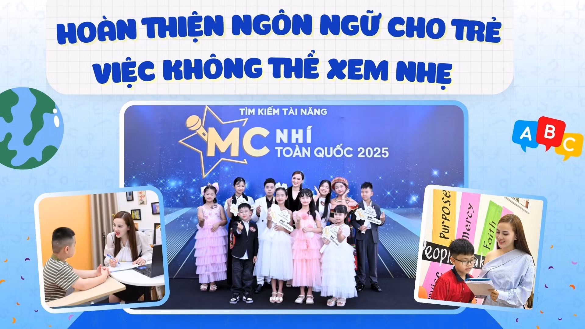Hoàn thiện ngôn ngữ cho trẻ - việc không thể xem nhẹ 