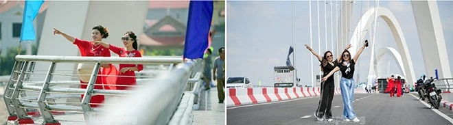 Độc lạ cầu vòm thép cao nhất Việt Nam vừa khánh thành ảnh 11