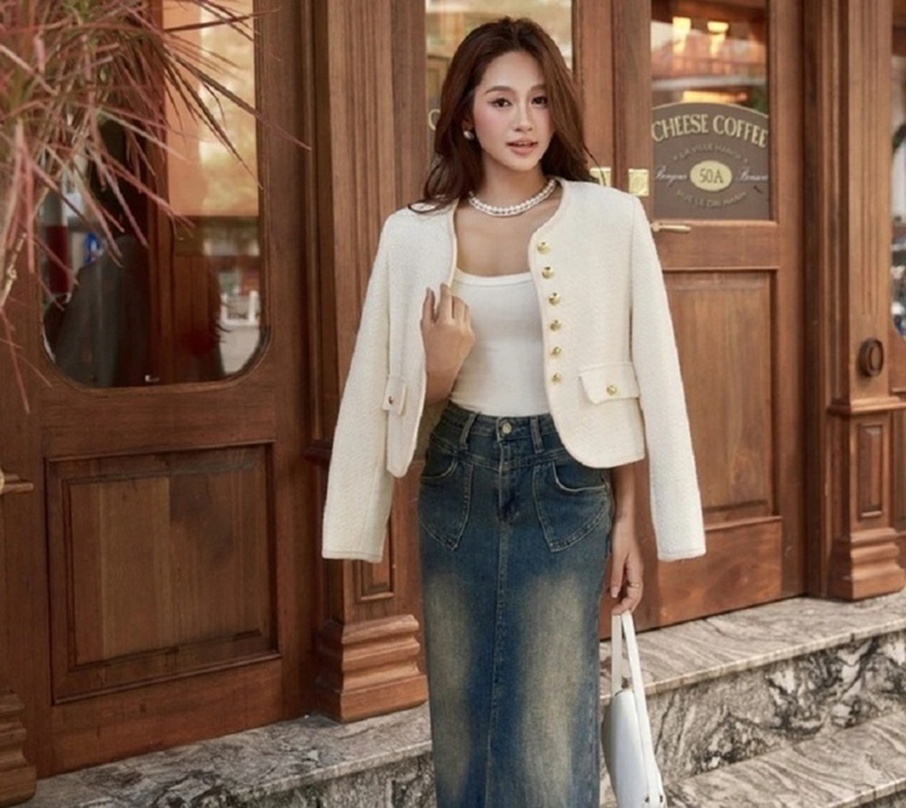 Những kiểu áo khoác thanh lịch cho thời tiết mùa thu ảnh 5