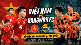 Việt Nam vs Gangwon FC: Bài kiểm tra khó nhất trước ASEAN Cup 2026