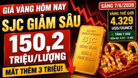 Giá vàng hôm nay 7/6: Vàng SJC, BTMC, DOJI, PNJ còn giảm?