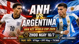 Nhận định Anh vs Argentina 2h ngày 16/7: Anh giải mã nhà vô địch?