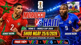 Nhận định Morocco vs Haiti 5h 25/6: Hakimi mở đường tranh ngôi đầu