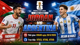 Jordan vs Argentina: Messi dự bị, nhà vô địch vẫn quá mạnh