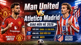 Man United vs Atletico 20h ngày 1/8: Link trực tiếp, nhận định và dự đoán