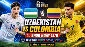 Nhận định Uzbekistan vs Colombia 9h 18/6: Đội hình chính thức mới nhất