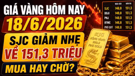 Giá vàng hôm nay 18/6: Giá SJC, BTMC, DOJI, PNJ có giảm theo vàng thế giới?