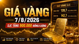 Giá vàng hôm nay 7/8/2026: SJC, BTMC, DOJI, PNJ tiếp tục tăng?