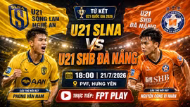 Xem trực tiếp U21 SLNA vs U21 SHB Đà Nẵng trên kênh nào?