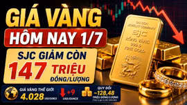 Giá vàng hôm nay 1/7: Vàng SJC, BTMC, DOJI, PNJ đồng loạt giảm