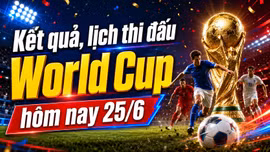 Kết quả, lịch thi đấu World Cup 2026 hôm nay 25/6 mới nhất
