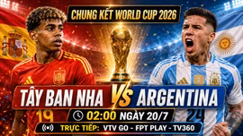 Nhận định Tây Ban Nha vs Argentina 2h ngày 20/7: Chung kết World Cup 2026