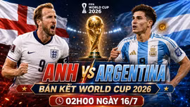 Tỷ lệ thắng trận bán kết Anh vs Argentina theo siêu máy tính dự đoán