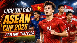 Lịch thi đấu, bảng xếp hạng ASEAN Cup 2026 (AFF Cup) hôm nay 7/8