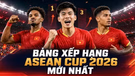 Bảng xếp hạng ASEAN Cup 2026 mới nhất: Việt Nam còn nguyên lợi thế