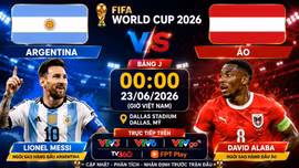 Nhận định Argentina vs Áo 0h 23/6: Messi gặp thử thách lớn
