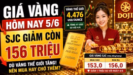 Giá vàng hôm nay 5/6: Vàng SJC, DOJI, BTMC, PNJ đồng loạt giảm?