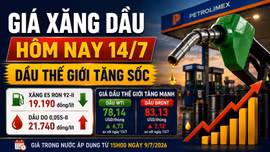 Giá xăng dầu hôm nay 14/7: Dầu thế giới tăng gần 10%