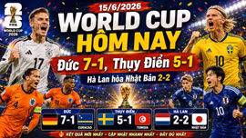 Kết quả World Cup 2026 hôm nay 15/6: Đức và Thụy Điển đại thắng