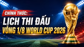 Lịch thi đấu vòng 16 đội (1/8) World Cup 2026: Đủ 8 cặp vòng 16 đội