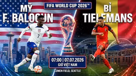 Đội hình ra sân Mỹ vs Bỉ 7h ngày 7/7: Balogun thách thức Courtois