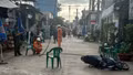 Dây điện đứt rơi xuống đường làm 2 người bị thương nặng