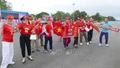 Cổ động viên Việt Nam "tiếp lửa" cho đội tuyển quốc gia tại Viêng Chăn