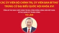 Các Ủy viên Bộ Chính trị, Ủy viên Ban Bí thư trúng cử đại biểu Quốc hội khóa XVI