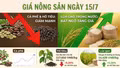 Giá nông sản ngày 15/7: Cà phê và hồ tiêu giảm mạnh, lúa gạo trong nước bất ngờ tăng giá