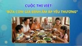 Tổ chức cuộc thi viết với chủ đề “Bữa cơm gia đình ấm áp yêu thương”